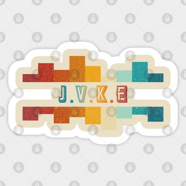 JVKE Vintage Distressed Sticker by MBAH MASEM